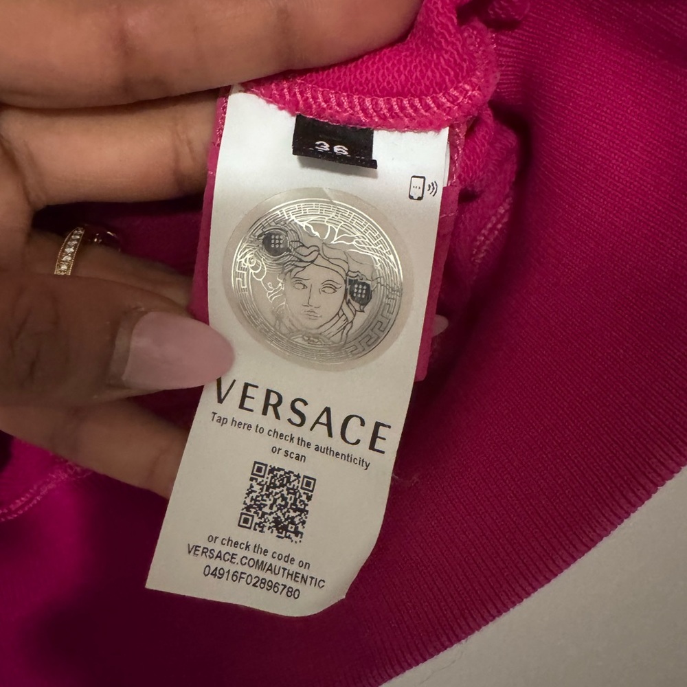 Versace Pink Sweatshirt with Medusa Logo - Picture 3 of 4